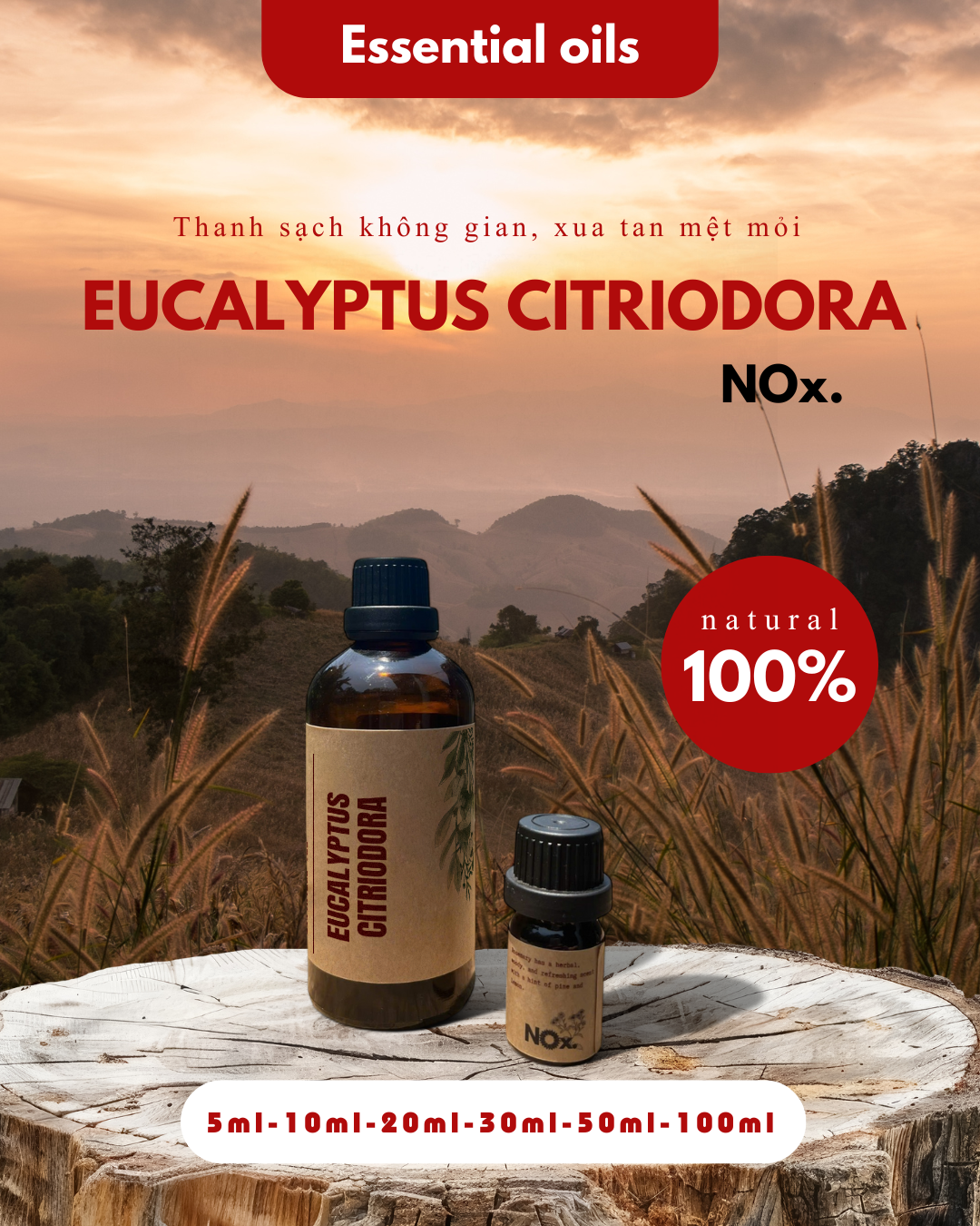 Lemon Eucalyptus Essential Oil - Refreshing & Relaxing