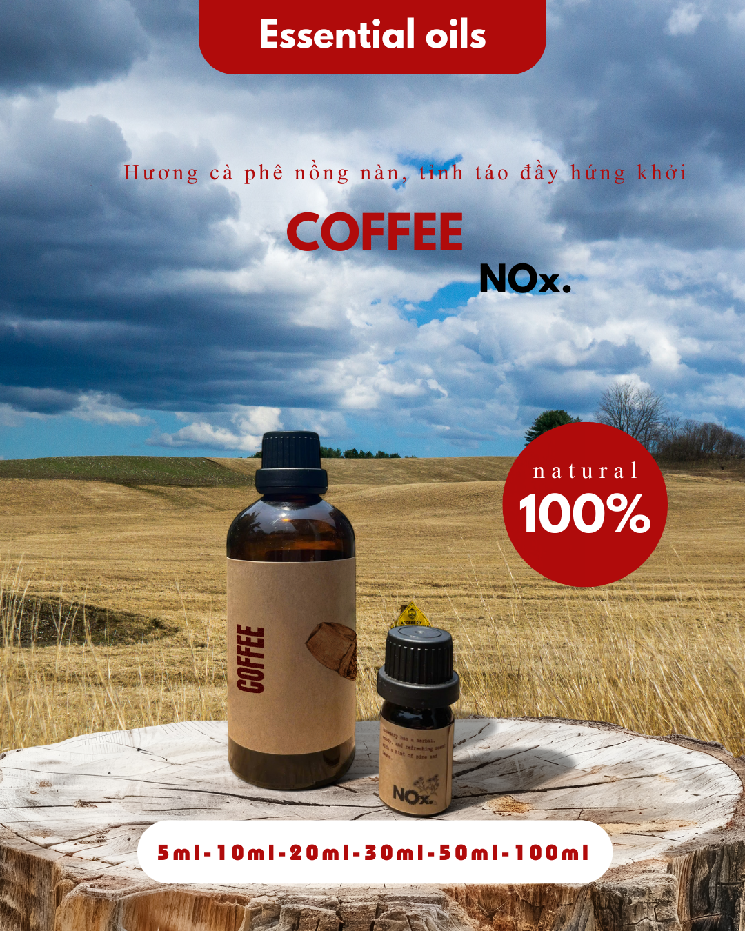 Coffee Essential Oil – Energy & Focus